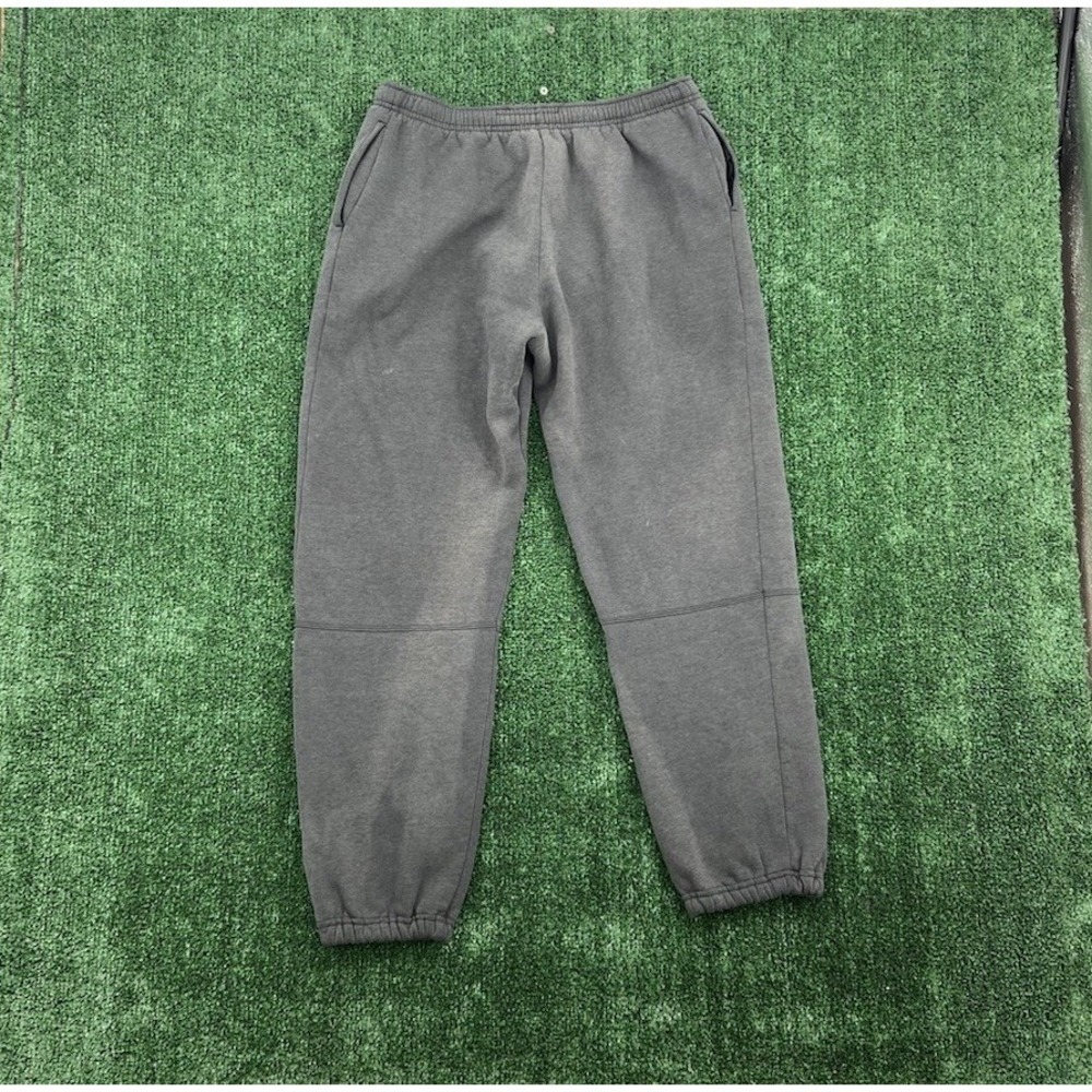 Vintage Nike Pants Mens M Gray Sweatpants Joggers Swoosh Logo Athletic Gym 90s - Picture 7 of 9